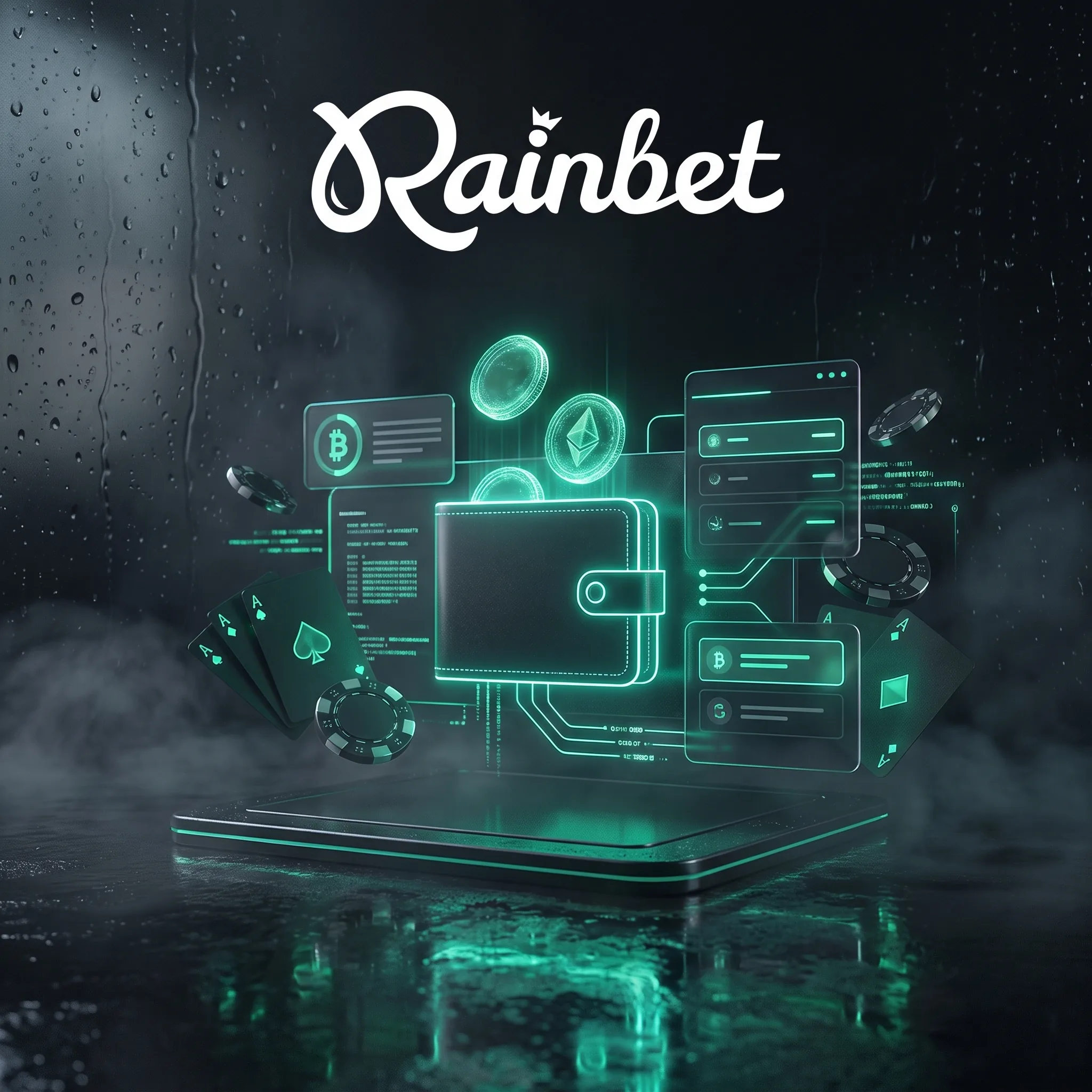 Rainbet crypto wallet transaction flow